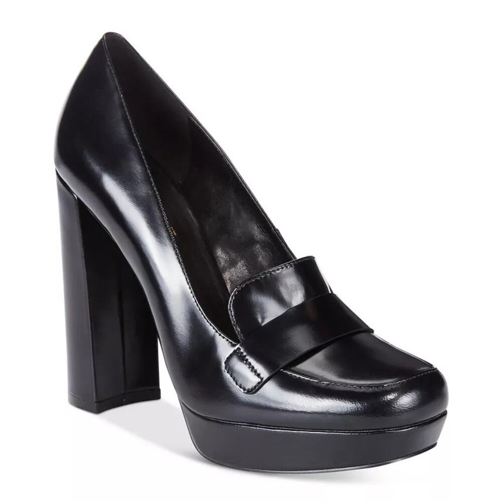 Nine West Dakimo Block-Heel Pumps Black Size 8